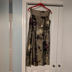 Ann Taylor Olive Floral Women's Skirt